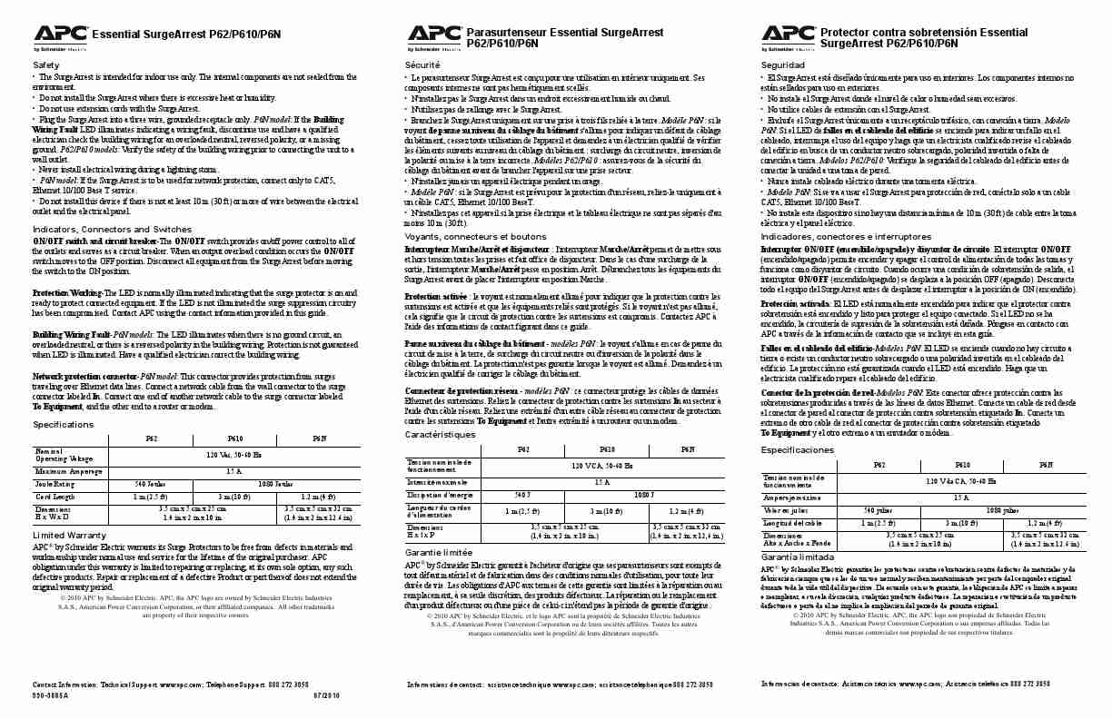 APC Surge Protector P610-page_pdf